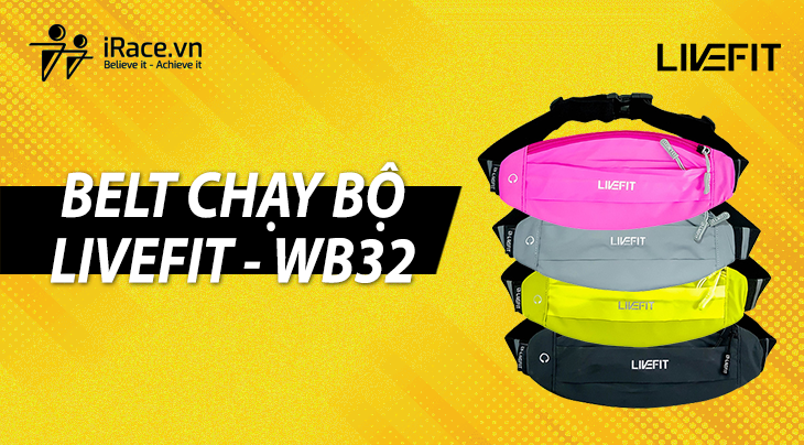 Túi Đeo Hông Chạy Bộ LiveFit Cao Cấp - Running Belt - WB32