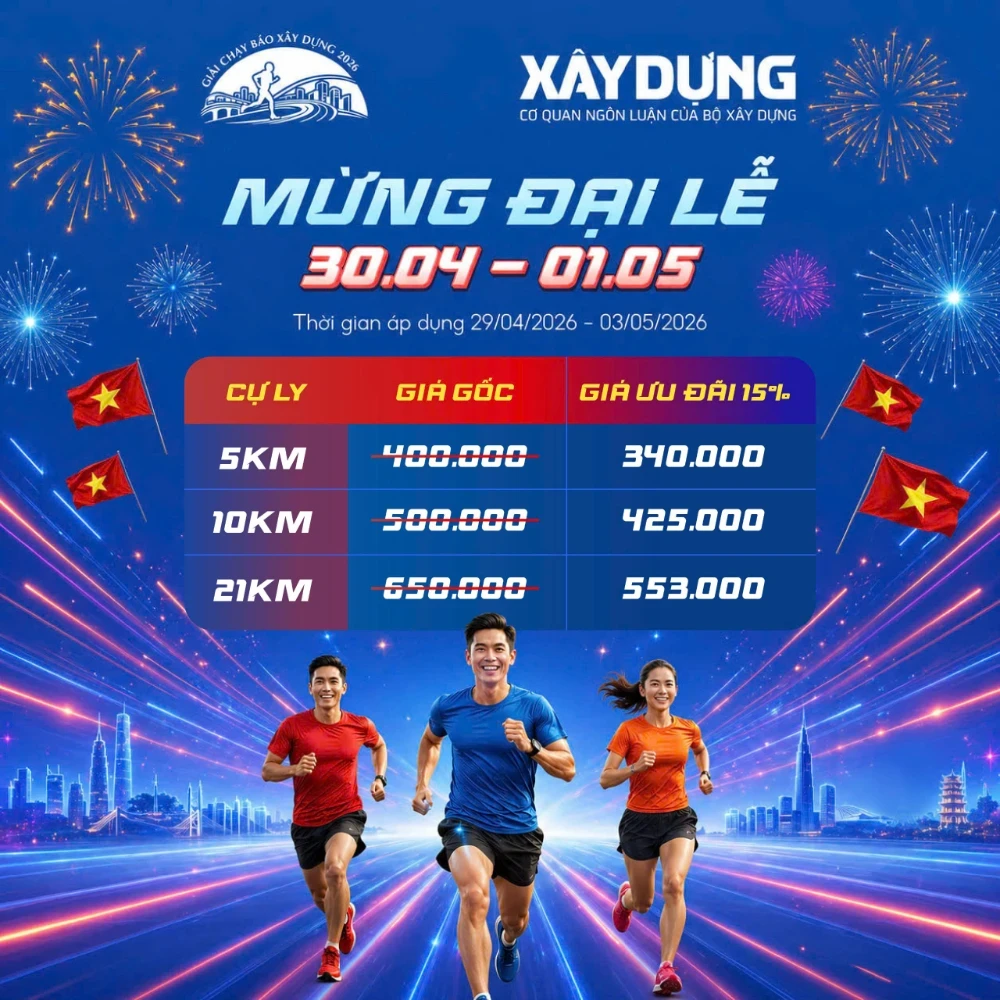 GIẢI CHẠY BÁO XÂY DỰNG 2026 - VỮNG BƯỚC KIẾN TẠO TƯƠNG LAI