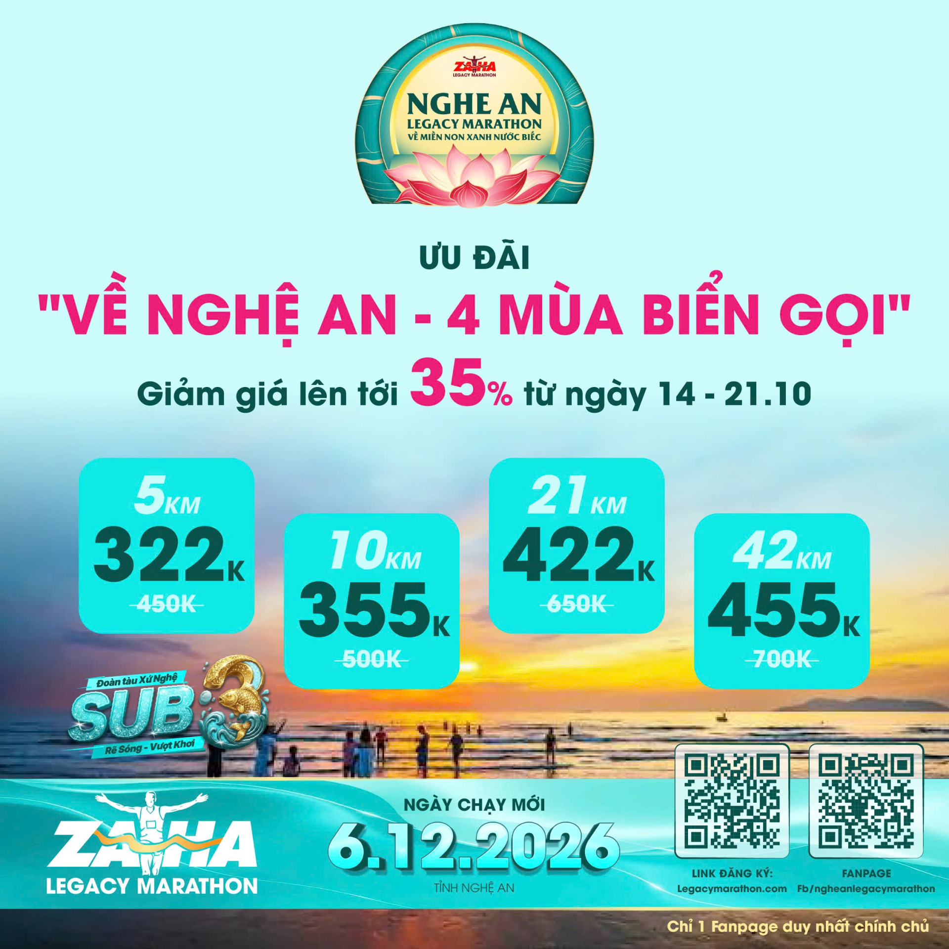 Nghệ An Legacy Marathon – Dấu chân quê Bác năm 2026
