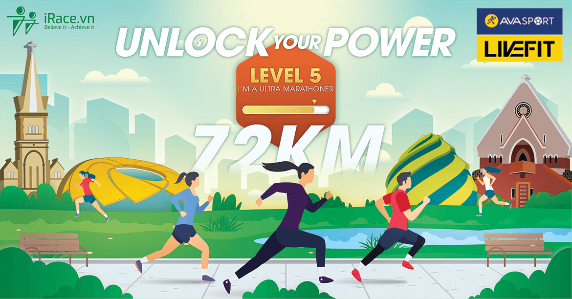 race banner unlock your power im an ultra marathoner 72 km - Unlock Your Power - Sự kiện chạy bộ mở khóa giới hạn bản thân