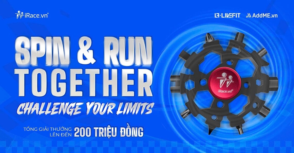 Tổng Hợp Các Giải Chạy Bộ Online Miễn Phí 2025 8 Spin & Run Together - Challenge Your Limits
